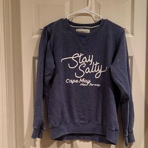Stay Salty Cape May Blue Crewneck Sweatshirt